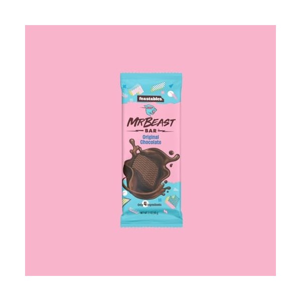 Feastables MrBeast – Try Pack – Lot de 3 – Original / Deez Nutz/Milk