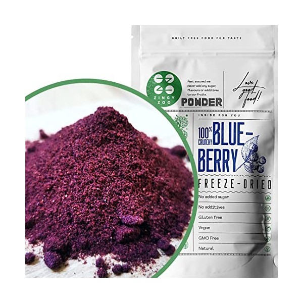 Myrtilles Séchées | Wild Blueberry Powder | Bleuet Sauvage | Myrtilles Poudre Pur et Naturel Blue Berry | Lyophilisée Myrtill