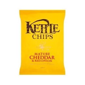 Kettle Potato Crisps - Kettle Chips Mature Cheddar & Red Onion 150G