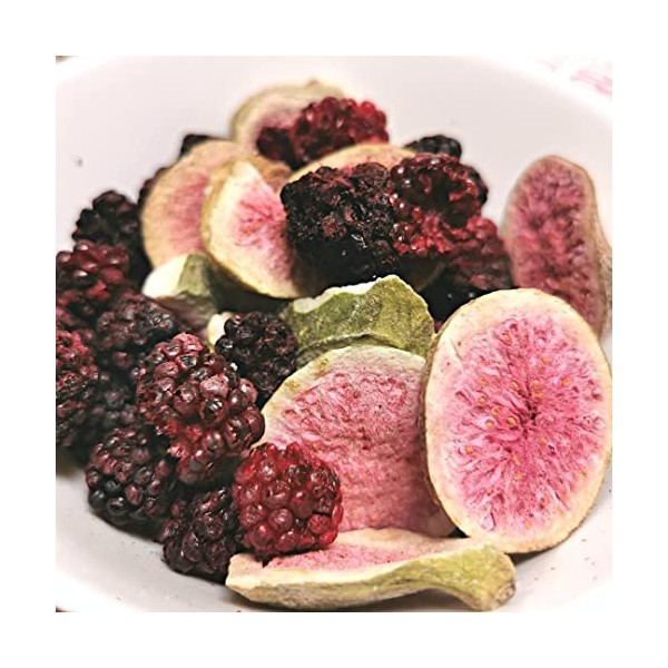 Mûre Entière Lyophilisée Sans Sucre | 100% Naturel Mures Fruits Seches | Freeze Dried Fruit Collations Saines | Pure Blackber