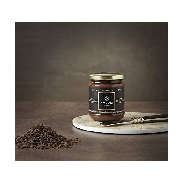 Amedei Toscana, crème de cacao au chocolat noir SANS LAIT, 200gr