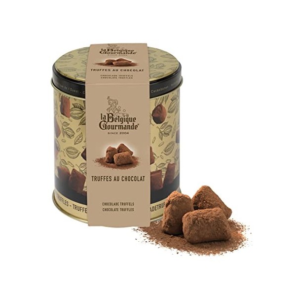 Boîte de Truffes au Chocolat noir 200g - La Belgique Gourmande