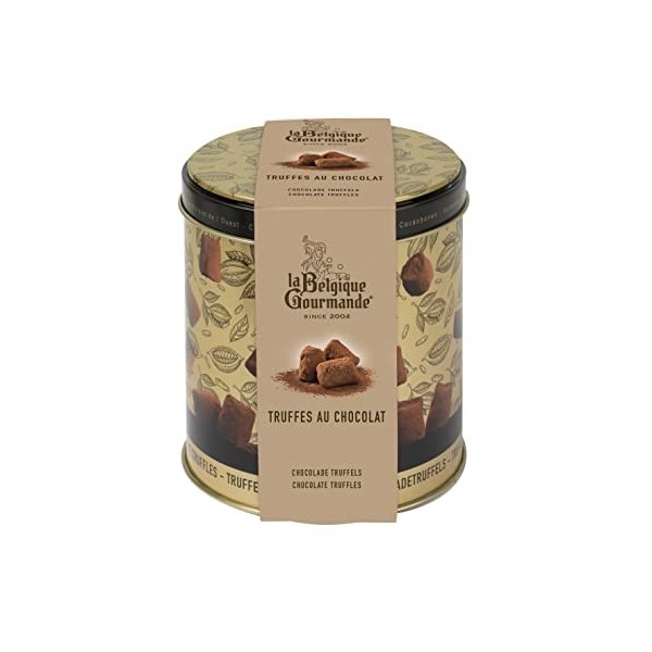 Boîte de Truffes au Chocolat noir 200g - La Belgique Gourmande