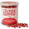 Super Garden Morceaux de fraises lyophilisées - 100% naturel pour végétaliens - sans sucre ajouté, additifs artificiels ni co