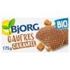 BJORG - Gaufres Au Caramel Bio - Au Blé Semi-Complet - Lot de 6 Paquets de 6 Gaufres de 175 g