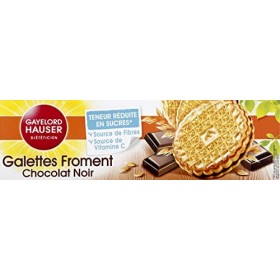 GAYELORD HAUSER - Galettes Chocolat Noir au Froment - Source de Fibres et Vitamine C - Lot de 6 Paquets de 180 g