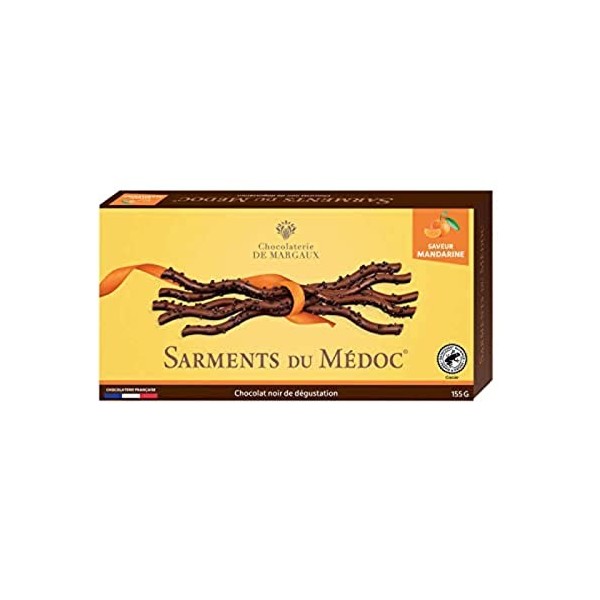 Sarments du Médoc - Chocolat noir - Saveur mandarine 155g