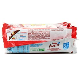 Kinder Barre Chocolatées Lait/Noisette, 258g