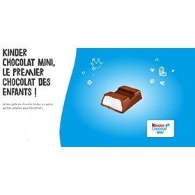 KINDER Chocolat Mini - Mini Barres chocolatées fourrées au lait 120g - Le paquet de 120g.