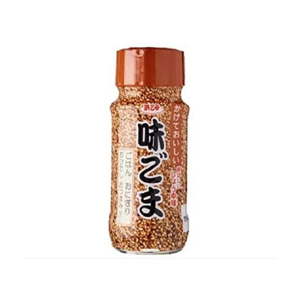 Hamaotome Aji Goma Furikake au sésame torréfié et assaisonné bouteille en verre 55 g – utilise du sésame torréfié à haute t