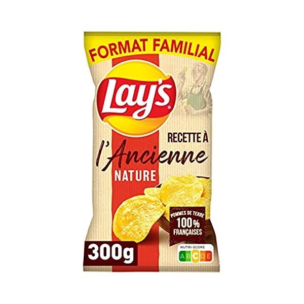 Lays Chips à lAncienne nature, Format familial - Le sachet de 300g