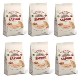 Sapori Cantuccini Toscani IGP Lot de 6 biscuits aux amandes aux mandorles Biscuits Tradition italienne 100 g