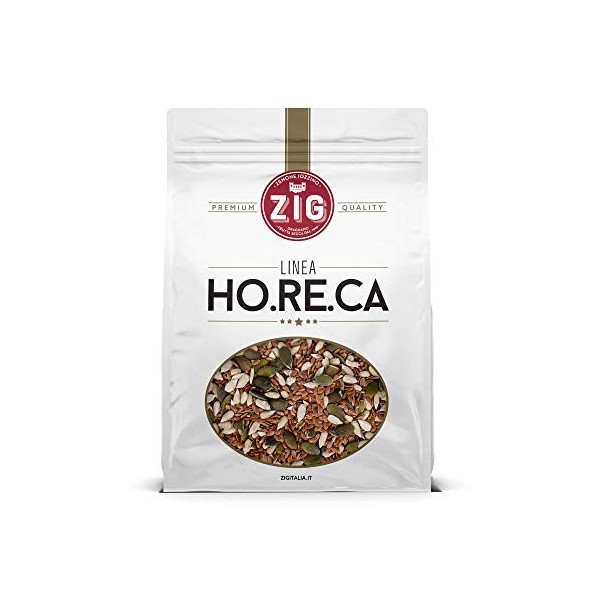 ZIG - HORECA - Mélange de graines | Graines de citrouille, graines de tournesol, graines de lin, graines de sésame1 Kg