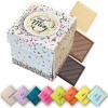 Coffret de Chocolats - Boîte de 40 Carrés de Chocolat - 8 Saveurs à Déguster ou Offrir - Chocolats au Lait et Noir - 100% Pur