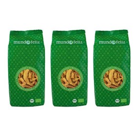 Mundo Feliz - Lot de 3&nbsp;sachets de morceaux de mangues séchées bio, 3&nbsp;x&nbsp;200&nbsp;g