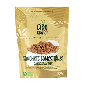Souchet Entier Bio Décortiqué - 500g. Chufa Amande de Terre our Tiger Nuts. Sans Gluten et Cru. Tubercules Naturels et sans P