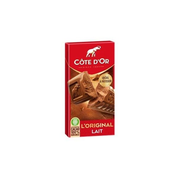 Cote dor Chocolat au Lait - Lot de 2 x 200g