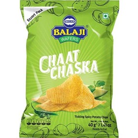 Balaji Chaat Chaska chips de pommes de terre épicées et piquantes - 40 g