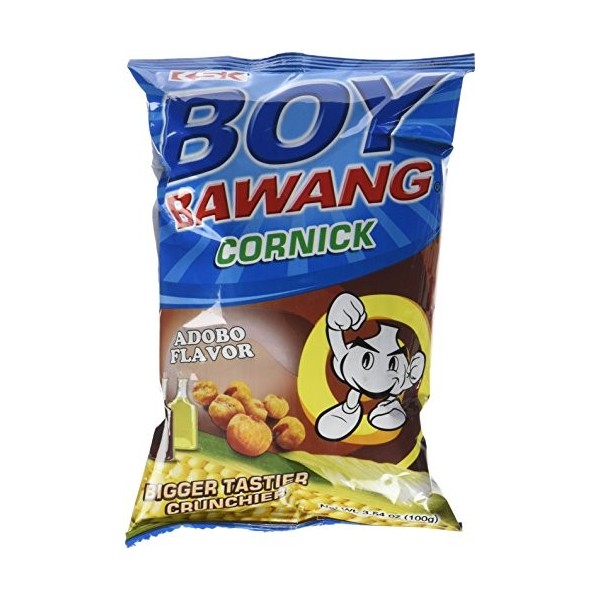 Boy Bawang Snacks Maïs Adobo 100 g - Lot de 20