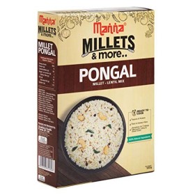 Manna Ready to Cook Millet Pongal Pack of 2 180g Each 100% Natural Ingredients No Preservatives No Artificial Flavours &Col