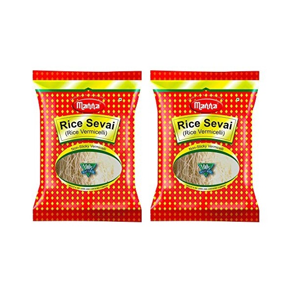 Manna Rice Sevai - Vermicelli Semia 500g Pack of 2 
