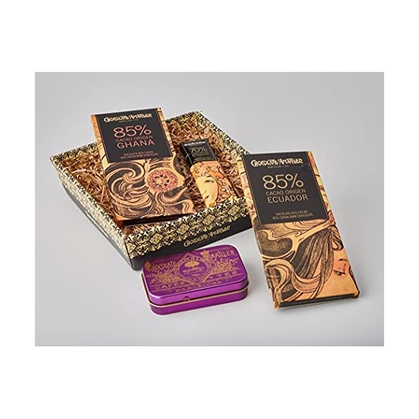 Chocolate Amatller Cadeau original boîte cadeau de chocolats origines 211gr 