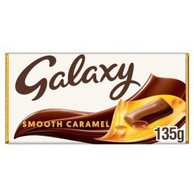 Galaxy - Tablette de chocolat au caramel - lot de 4 tablettes de 135 g