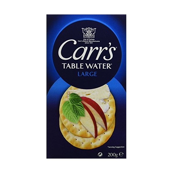 CARRS Crackers Table Water 200 g - Lot de 3