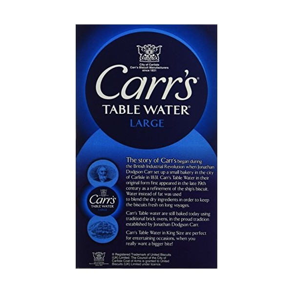 CARRS Crackers Table Water 200 g - Lot de 3
