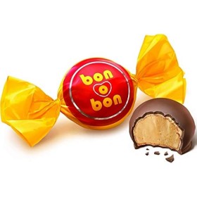 Bonbon de Chocolat au Lait Fourré Avec de la Creme d´Arachides et Gaufrette, Argentine, box 270g - ARCOR bon-o-bon Original -