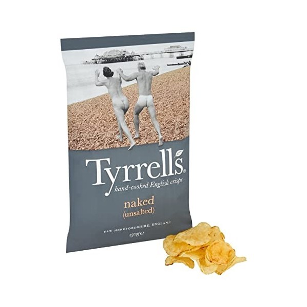 Tyrrells Naked Sharing Chips 150 g
