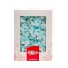 Dekora - Boîte de 400 Mini Fleurs en Gaufrettes Bleues pour Décoration - Fleurs Comestibles pour Gâteaux - Gaufrettes pour la