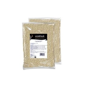 Minotaur Seeds | Sésame Blanc décortiqué, Graines de Sésame Naturelles, Vegan, 2 x 500 g 1 Kg 