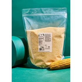 KoRo - Polenta Bio 2 kg - Semoule de maïs 100% fine pour polenta crémeuse - Sans colorants, exhausteurs de goût et conservate