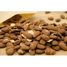 Amandes fumées grillées et salées – Naturellement à partir dépices de porc 1 x sachet de 500 g, amandes avec arôme fumé, ref