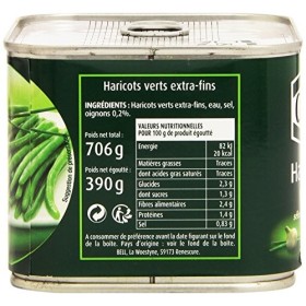 Cassegrain Haricots Verts Extra Fins La Boîte de 390 g