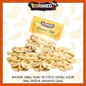 Banane en Chips 1 Kg I Tranches de bananes I tranches de fruits secs croustillantes I chips de bananes | Snack délicieux | Ch