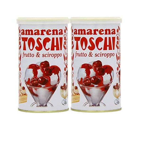 Toschi Amarena Cherries Tin 400 g Pack of 2 