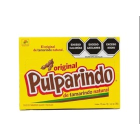 Pulparindo - Pulparindo Original Mexicain - Boemy by De La Rosa - Chuches - Bonbons - Snack de Tamarindo - 20 pièces 14gr.