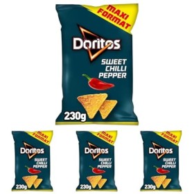 Doritos Tortillas saveur Piment doux Maxi Format 230g Lot de 4 