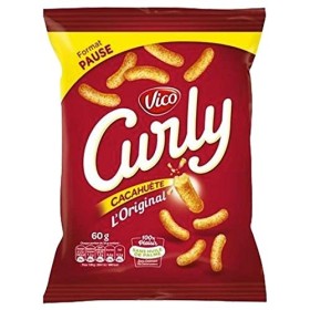 Vico Curly Cacahuète 60g lot de 10 