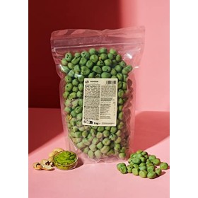 KoRo - Cacahuètes au wasabi 1 kg - Snack japonais, vegan, épicé et croustillant