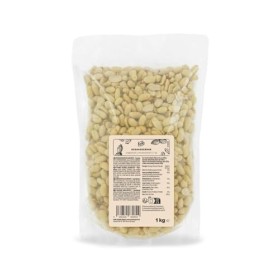 KoRo - Cacahuètes blanchies et crues sans sel 1 kg - Decortiquees, naturelles et sans additifs