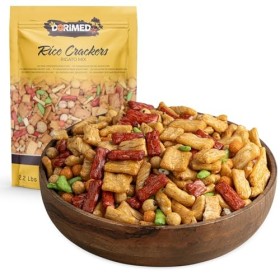 Mélange apéritif I Craquelins de Riz Rigato 1 Kg | Mélange Apéritif frit légèrement salé I bâtonnets de riz avec tapioca et d