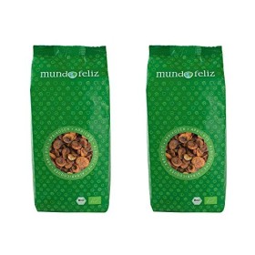 Mundo Feliz - Lot de 2&nbsp;sachets dabricots séchés bio à noyaux, 2&nbsp;x&nbsp;500&nbsp;g