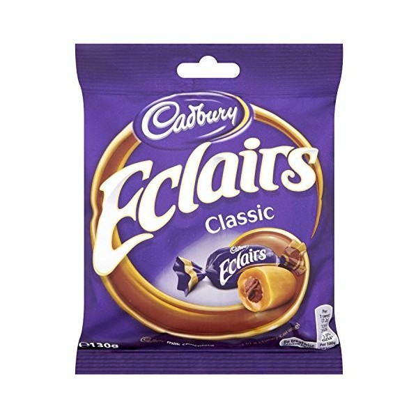 Cadburys - Sachet de chocolats Eclairs - lot de 6 sachets de 130 g