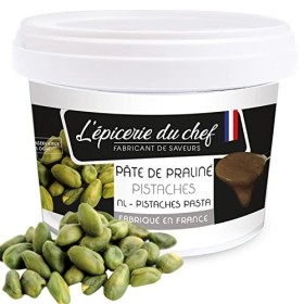 Épicerie du Chef - Pâte de Pistaches 200 g - Ingrédient Professionnel pour Pâtisseries, Desserts, Macarons, Entremets, Cakes,
