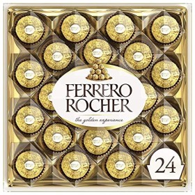 Ferrero Rocher - paquet de 24 pièces croquantes au chocolat au lait avec noisettes et fourrage crémeux - 300g