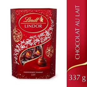 Lindt - Cornet LINDOR - Chocolats au Lait - Fondants & délicats - 337g