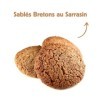 LOT 4 Boites de 180g Sablés bretons BIO - farine de sarrasin - fabrication artisanale bretonne - sans gluten* *traces possib